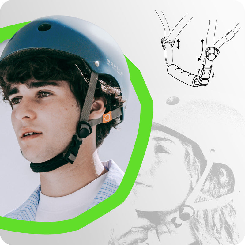 Adjustable chin strap with comfortable padding.