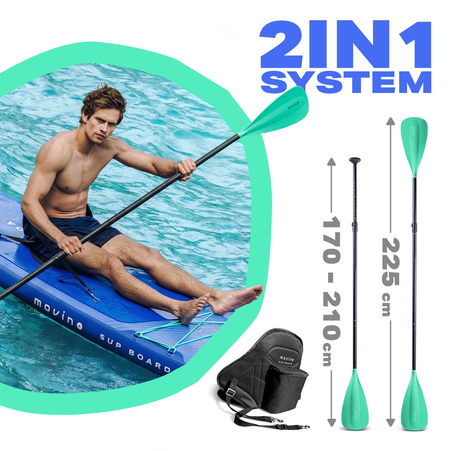 Movino GARDA Allround 10'10'' (blau-mint)