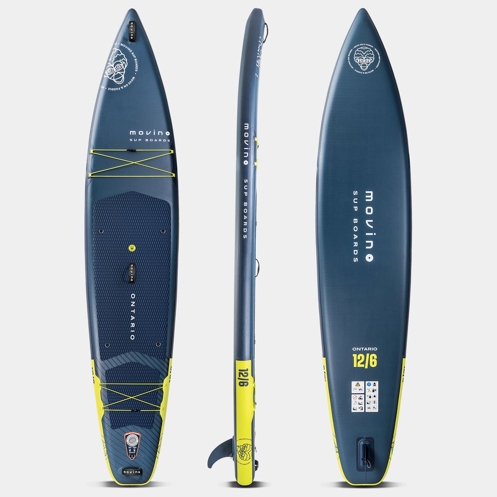 SUP-Board Movino ONTARIO Touring 12'16'' (Marineblaue-Limette)