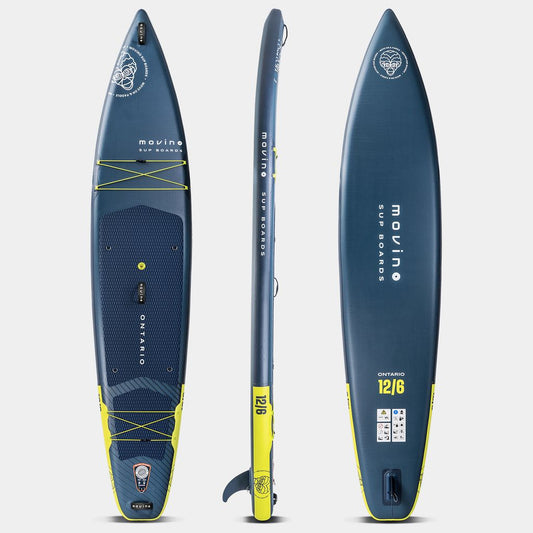 SUP-Board Movino ONTARIO Touring 12'16'' (Marineblaue-Limette)